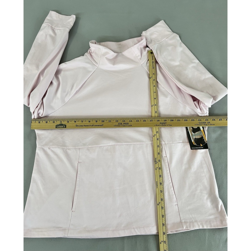 Avía Women's Mock Neck Long Sleeve Pull Over Top Sz XXXL‎ NWT Pink - Picture 6 of 11